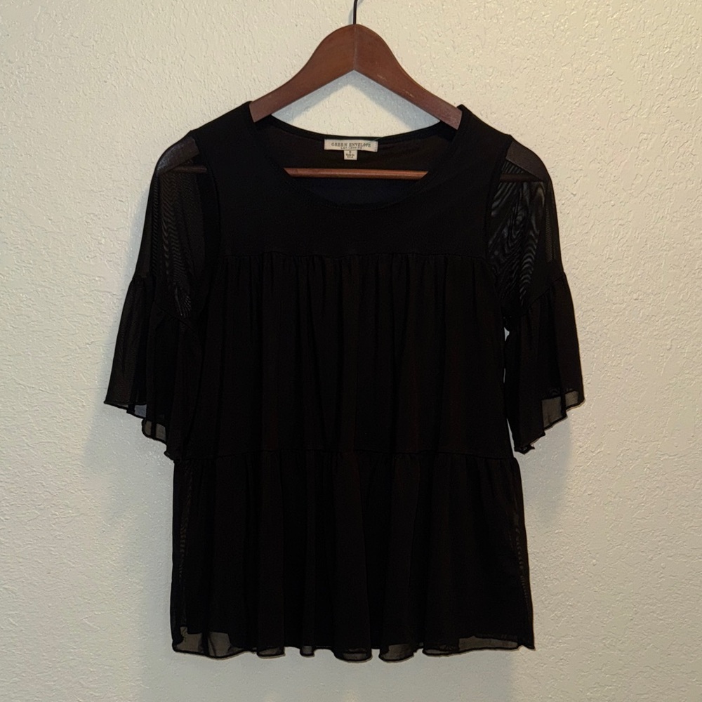 Green Envelope Blouse